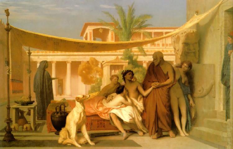 Socrates Seeking Alcibiades in the House of Aspasia, Jean Leon Gerome
